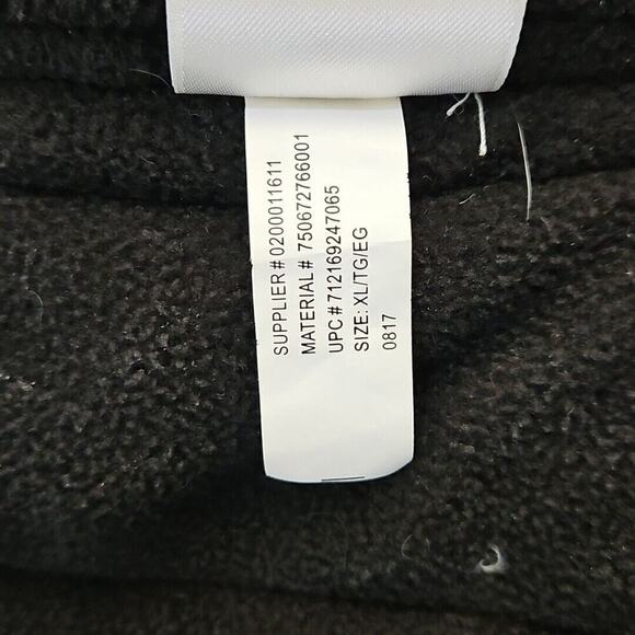 Chaps Heavy Coat Men's XL Navy Full Zip Stow-Away Hoodie Fleece Lined Drawstring - Picture 5 of 16